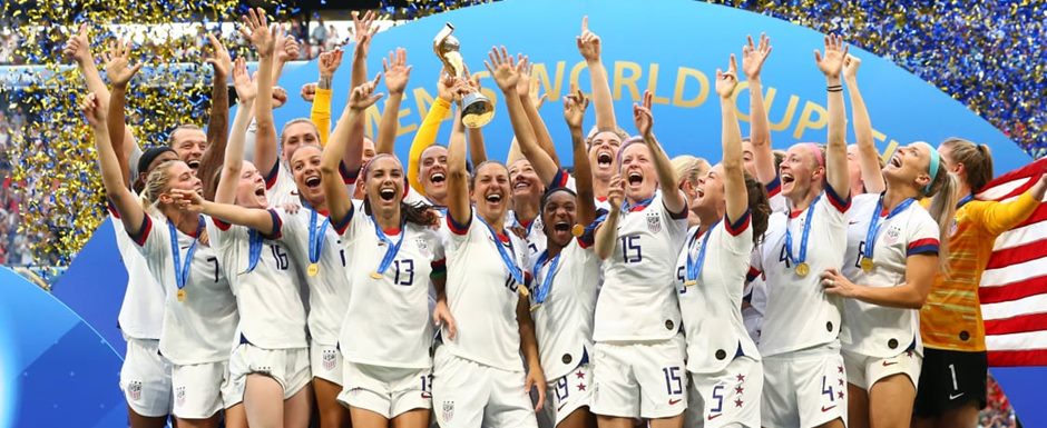 Seleo dos Estados Unidos campe da Copa do Mundo Feminina da Frana de 2019. Foto: appaIoosa