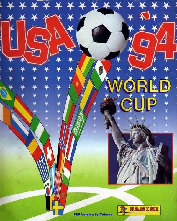 lbum de figurinhas oficial da Copa do Mundo de 1994