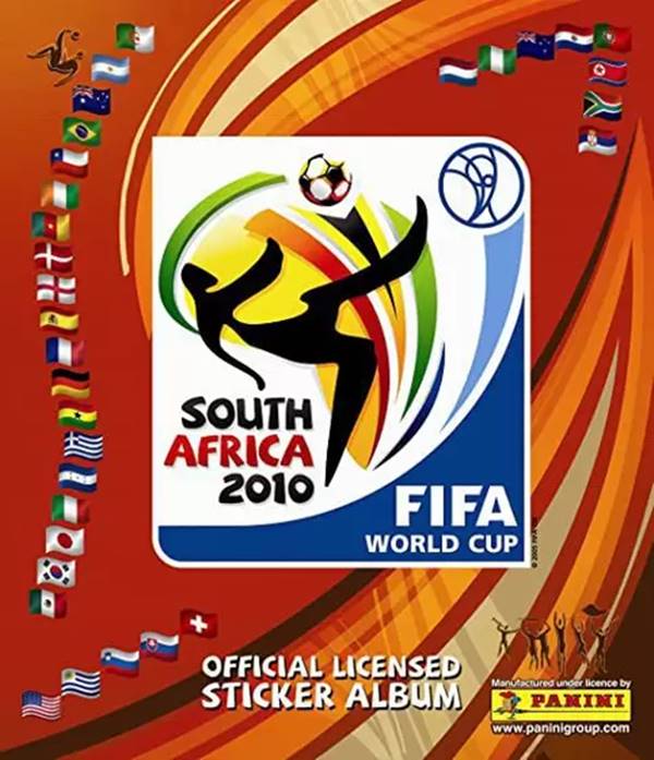 lbum de figurinhas oficial da Copa do Mundo de 2010