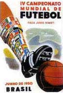 Pôster da Copa do Mundo de 1950 no Brasil - 4º Copa do Mundo Fifa