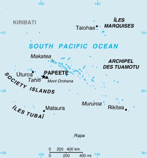 Mapa do Taiti