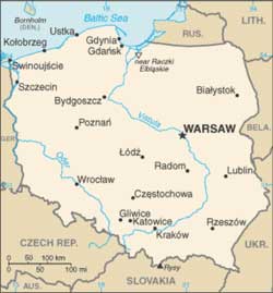 Mapa da Polnia