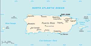 Mapa do Porto Rico