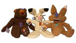 Mascots of 2002 Winter Olympic Games in Salt Lake City - USA - Powder, Coal and Copper