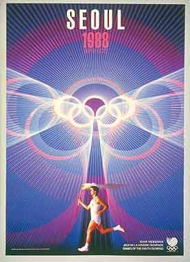 Poster - Seoul 1988 - Games of the XXIV Olympiad - Summer Olympic Games