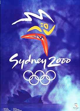 Poster promoting the Olympic Games - Sydney 2000