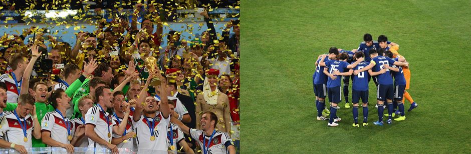 Jogo Alemanha 1 x 2 Japo vlido pela primeira rodada do Grupo E da Primeira Fase da Copa do Mundo de 2022 no Catar (Qatar) - Fotos: Marcello Casal Jr/Agncia Brasil e Amir Ostovari
