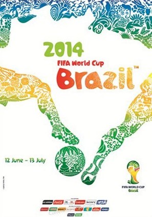 The official poster of the 2014 FIFA World Cup