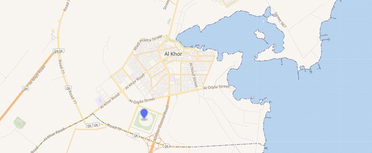 Estdio Al Bayt em Al Khor - Estdio da Copa do Mundo de Futebol de 2022 no Catar (Qatar) - Foto: OpenStreetMap