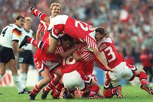 Dinamarca - Campe da Eurocopa de 1992 realizada na Sucia