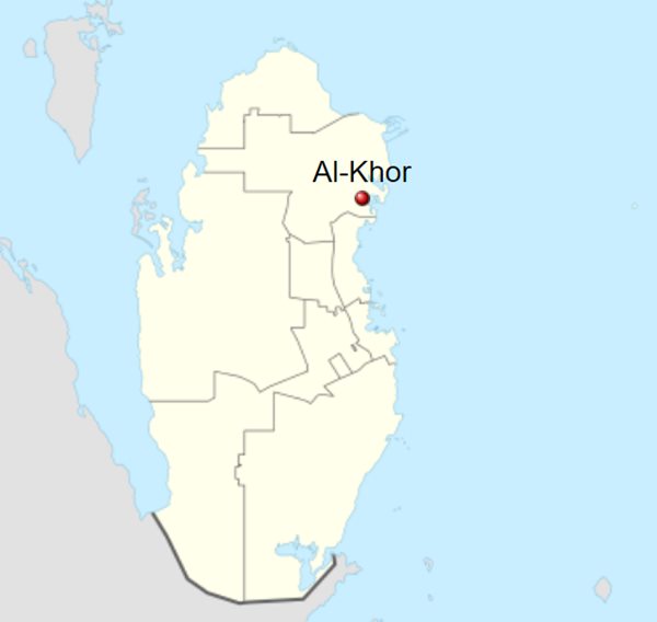 Mapa de Al Khor - Imagem: NordNordWest