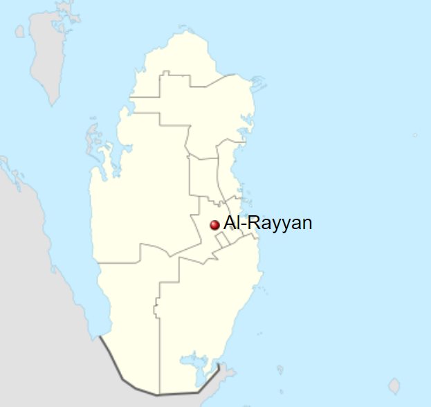 Mapa de Al Rayyan - Imagem: NordNordWest