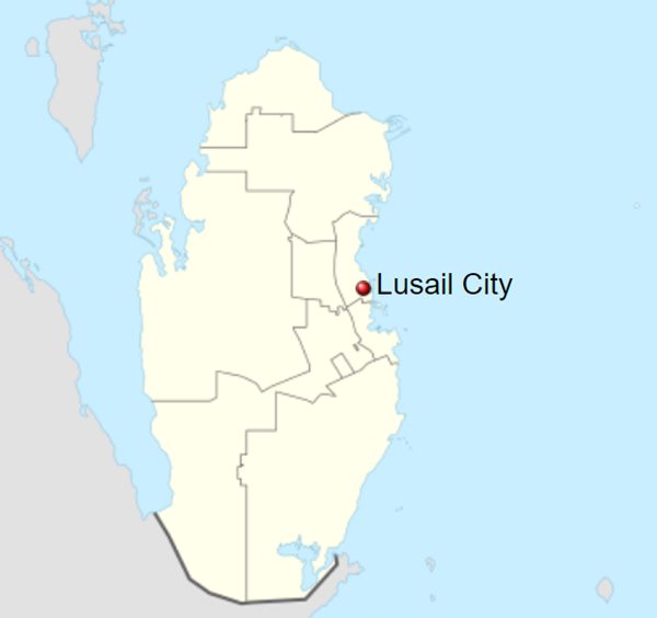 Mapa de Lusail - Imagem: NordNordWest