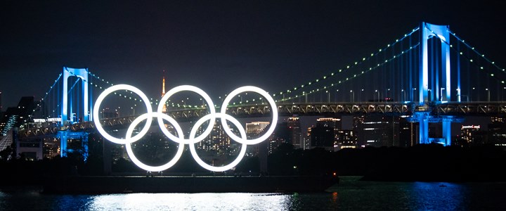 Anis olmpicos em exibio na Baa de Tquio para promover os Jogos Olmpicos de Tquio 2020 (Tquio 2021) - Foto: Dick Thomas Johnson