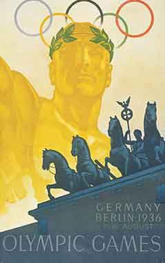 Pster dos Jogos Olmpicos de Vero - Berlim 1936