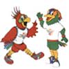 Pato Panamericano e Lorita Panamericana - Mascotes dos Jogos Pan-Americanos de Winnipeg - 1999