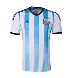 Uniforme 1 da Seleo da Argentina para a Copa do Mundo de 2014