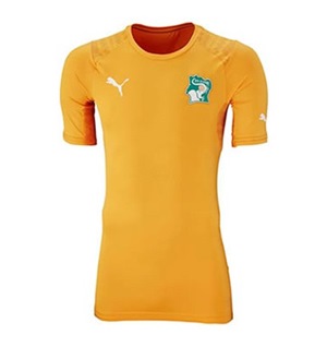 Uniforme 1 da Seleo da Costa do Marfim para a Copa do Mundo de 2014