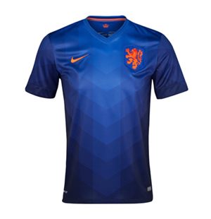 Uniforme 2 da Seleo da Holanda para a Copa do Mundo de 2014