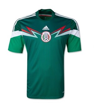 Uniforme 1 da Seleo do Mxico para a Copa do Mundo de 2014