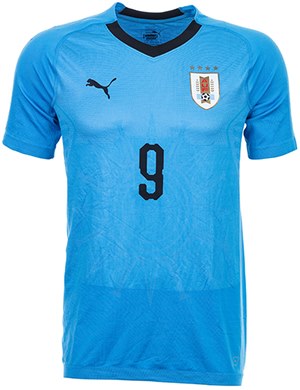Uniforme 1 da Seleo do Uruguai para a Copa do Mundo de 2018