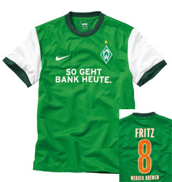 Uniforme 1 do Werder Bremen - Temporada 2009/2010